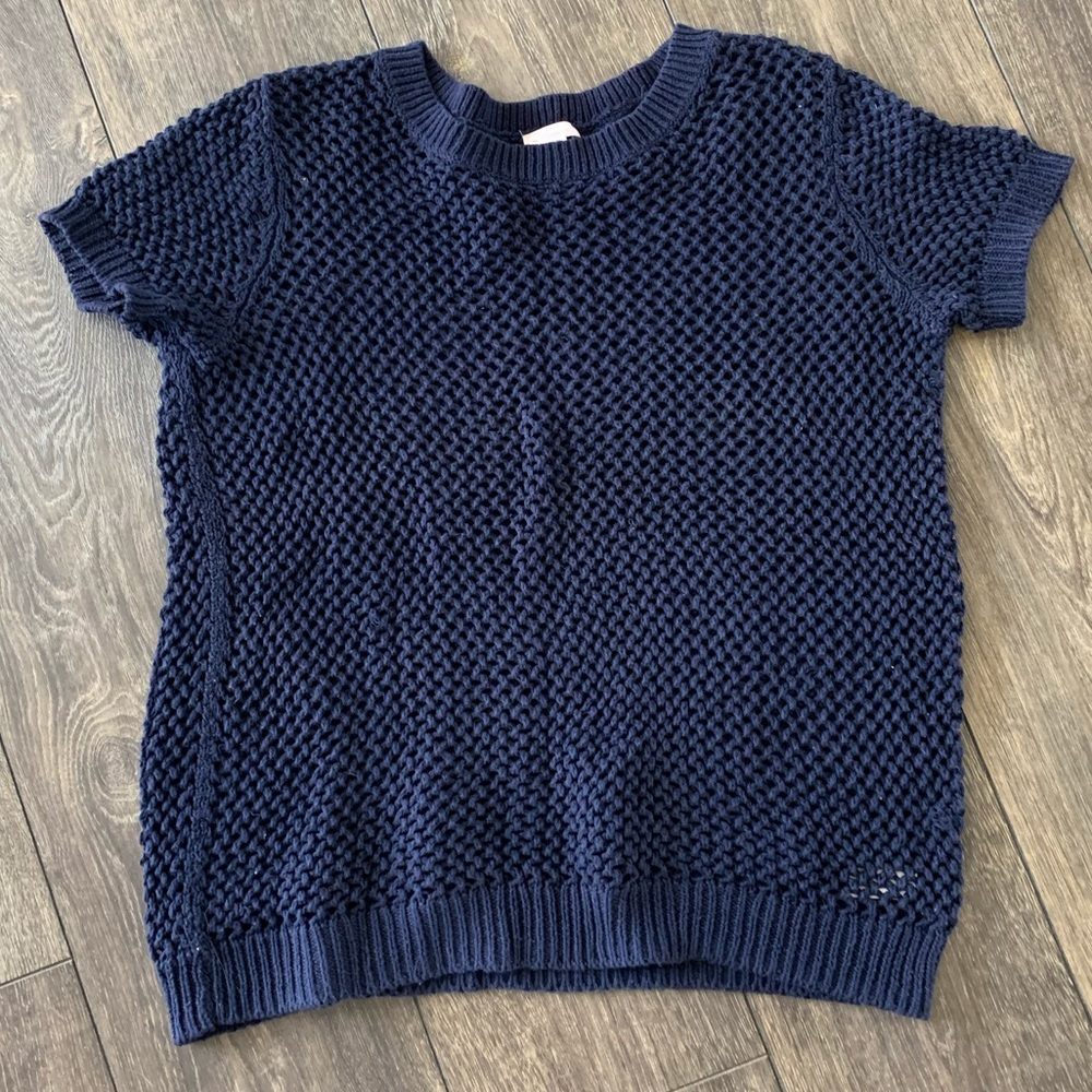 Gap blue short-sleeve sweater